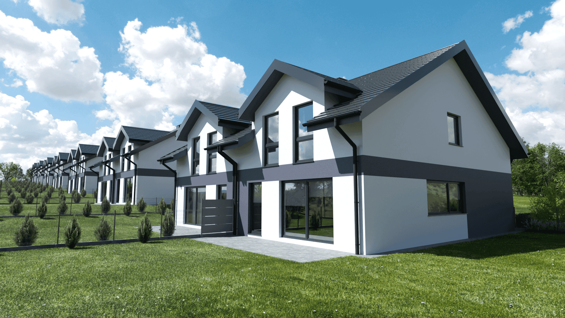 Widok pojedyńczego budynku